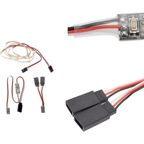 Remote Controlled LED Light Strip for RC Fixed Wing Airplane Flying Wing Plane AR Wing Drone Model Car Truck