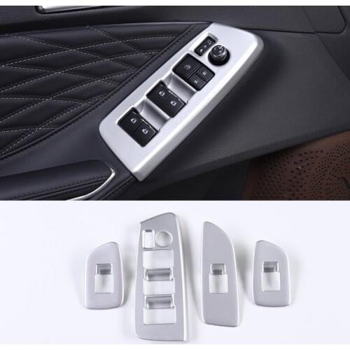 For 2019 Toyota Avalon XX50 Interior Inner Door Window Armrest Cover Glass Lift Switch Frame Trims Carbon Fibre Car Accessories