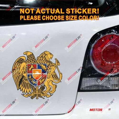 Coat of arms of Armenia Armenia Decal Sticker Car Vinyl Reflective Glossy pick size high quality
