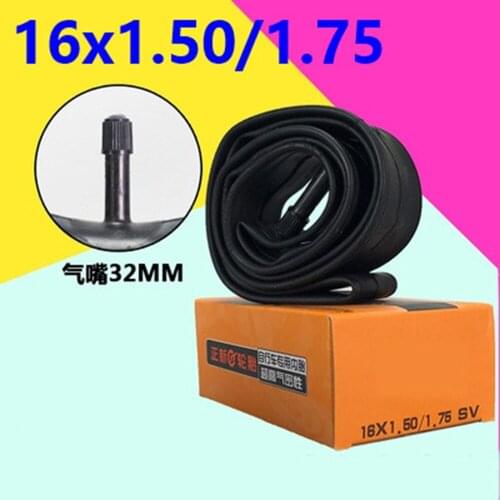Hot Sale 16x1.50/1.75 Inner Tube 16x1.50 Inner Camera 16x1.75 Inner Tire for Bike Bicycle Accessories