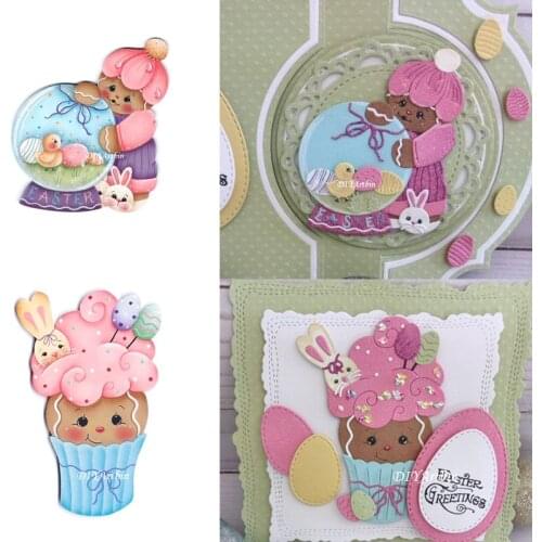 Gingerbread Easter Metal Cutting Dies embossing new 2020 scrapbooking layering stencil die for birthday spring card making