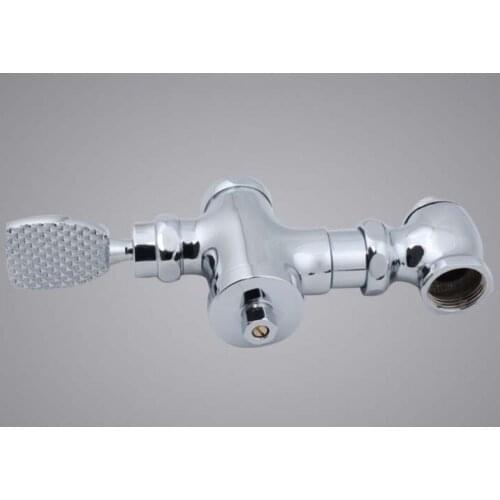 2015 Direct Selling Limited Stool Flushing Pedal Squat Pan All Copper Horizontal Foot Flush Valve / Pissing Stool Flusher