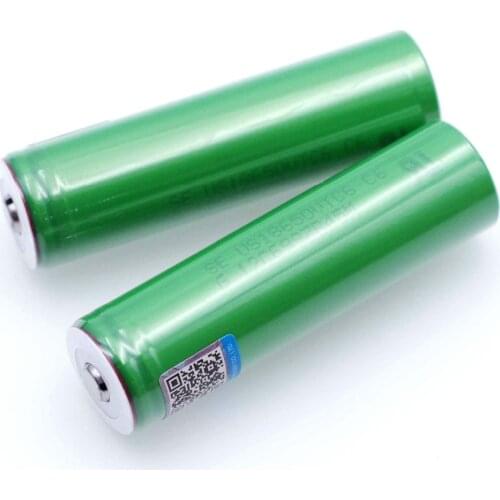 2pcs VariCore VTC6 3.7V 3000 mAh 18650 Li-ion Rechargeable Battery 30A Discharge for US18650VTC6 batteries + Pointed