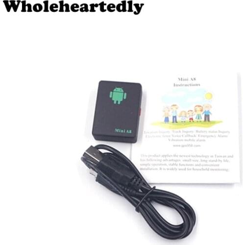Mini A8 Newest LBS Tracker Locator Global Real Time Car Kids Pet GSM / GPRS Tracking Power adapter No GPS Tracker