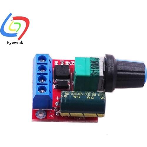 Mini DC Motor PWM Speed Controller 3V-35V Speed Control Switch LED Dimmer 5A