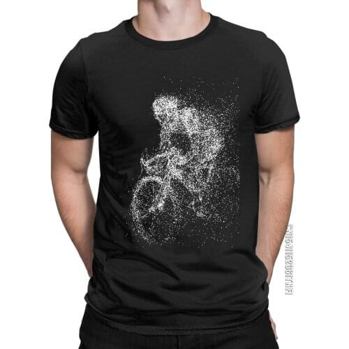 Mens T-Shirts Mtb Mountain Bike Cycling Fun Pure Cotton Tees Classic Short Sleeve T Shirts Crew Neck Tops