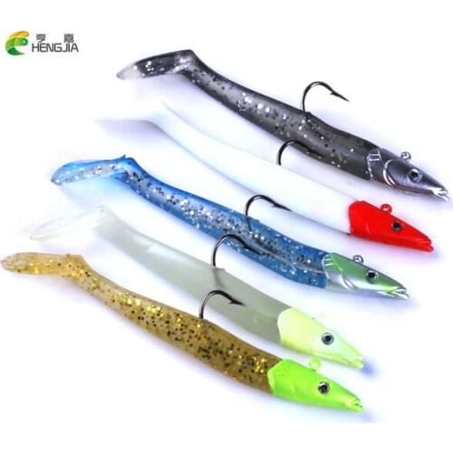Soft Lure 10pcs 19g/11cm for Fishing Shad Fishing Worm Swimbaits Jig Head Sinking Soft Lure Fly Fishing Bait Fishing Lures