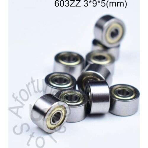 603ZZ 3*9*5(mm) 10pieces free shipping ABEC-5 bearing metal Sealed Miniature Mini Bearing chrome steel bearing