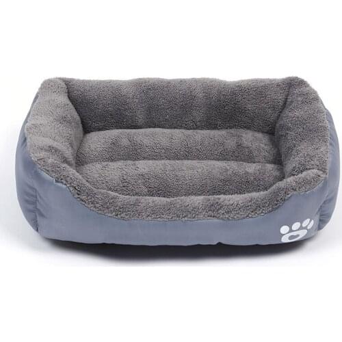 S-3XL) Large Pet Cat Dog Bed 8Colors Warm Cozy Dog House Soft Fleece Nest Dog Baskets House Mat Autumn Winter Waterproof Kennel