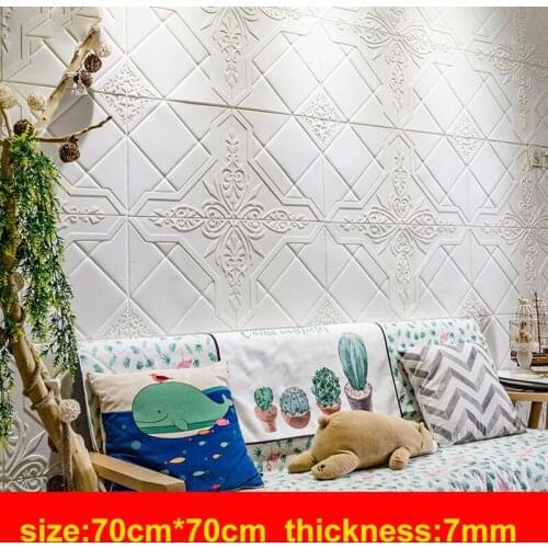 Self-adhesive 3d Foam Wall Stickers Living Room Background Bedroom Decoration Stickers Soundproof Waterproof Wallpaper Stickers