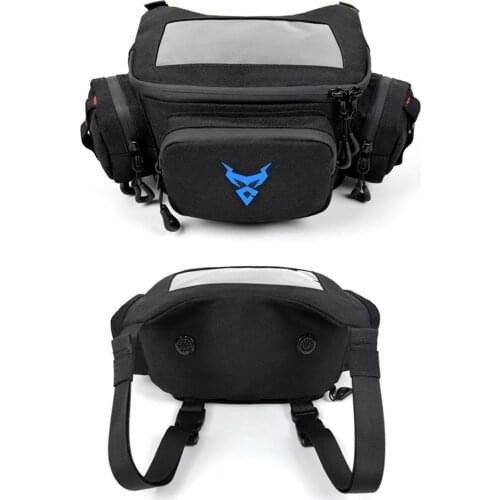 Motorcycle Bag Waterproof Motorcycle Navigation Bag Touch Screen Large-capacity Expandable Reflective Strip Design For Bicycle