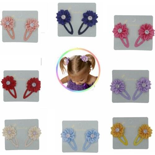 2019 Baby Hair Flower Clips Newborn Baby Girl Hair Clips Hair Accessories Kids Hair Barrettes Girls Flower
