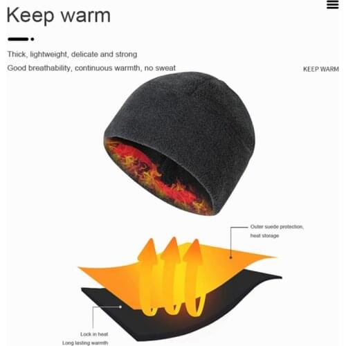 Winter Fleece Warm Cap Men Army Military Tactical Skull Beanie Hat Sports Skiing Running Cycling Cap Windproof Hat