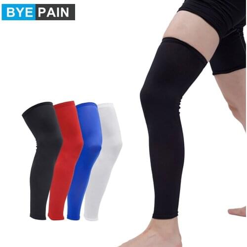 1Pcs BYEPAIN Leg Compression Sleeve Women Men Youth Basketball - Sports Footless Calf Compression Socks Knee Brace Support