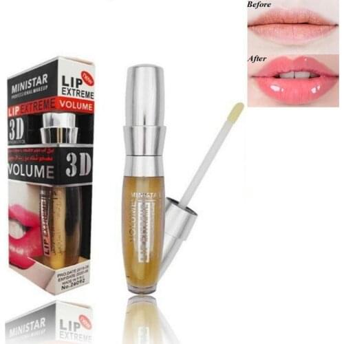 1Pcs Lip Care Essence Sexy Big Lips Lip Gloss Long Lasting Moisturizing Plumper Extreme Waterproof Transparent Lip Gloss Beauty