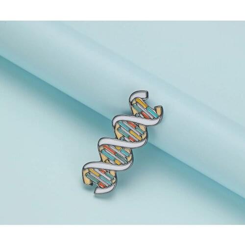 20 pcs DNA Pin Rainbow Color Enmal Brooch Scince Medical Gift Lesbians Gays Pride Badge Love is Love LGBT Jewelry Whloesale
