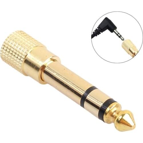 6.35mm Male to 3.5mm Female Headphone Stereo Earphone Audio Jack Adapter Plug