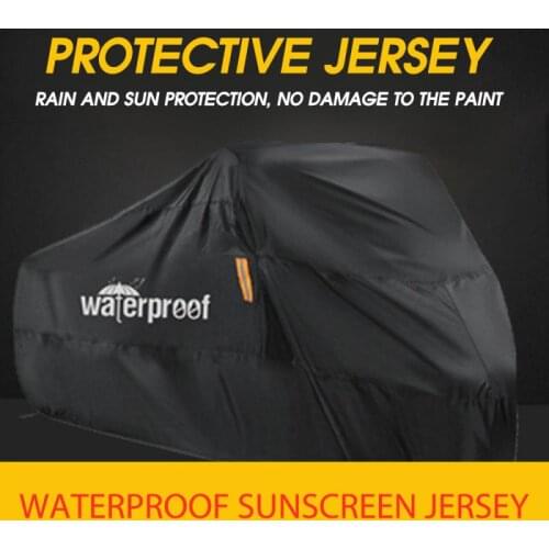 Bike Cover 210T Car Waterproof Car Clothing Motorcycle Waterproof Cover Waterproof Dustproof UV-proof Silver-coated Electric