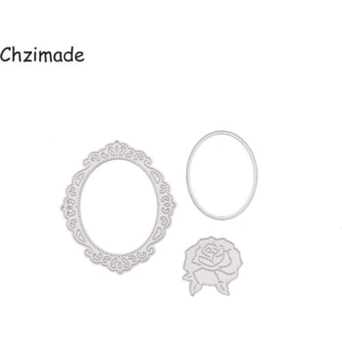 Chzimade Rose Flower Metal Cutting Dies 2020 New Scrapbooking Album for Craft Dies Stencil Template Home Decoration