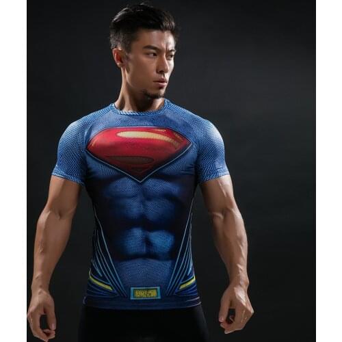 New Summer Comics Fashion T Shirt Men 3D Printed Compression Men T-Shirt Cosplay Costume Brand Short Sleeve Shirt Tops Tees