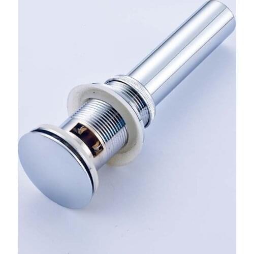 Chrome Bathroom Faucet Vessel Vanity Sink Pop Up Drain Stopper with Overflow KD825