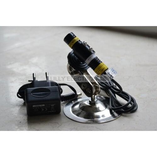 830nm 200mW IR Infrared Focusable Cross Laser Module w Adapter w Mount 16x68mm DIY Lab