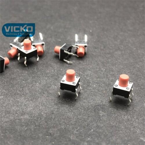 JT1230WF 6*6*7mm South Korea Touch Switch 6*6*7 Line 4 Pin Red handle High Quality Jog Button