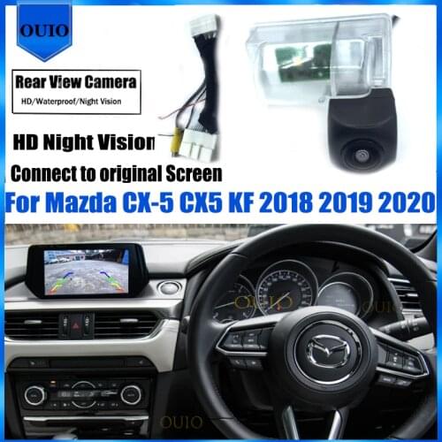 Original Screen Input Rear View Camera For Mazda CX-5 CX5 KF 2018 2019 2020 Night Vision Parking Camera / Backup Reverse Camera
