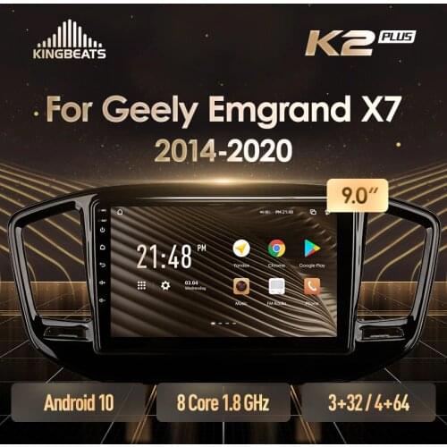 KingBeats Android 10 Octa-Core head unit HU 4G in Dash Car Radio Multimedia Video Player Navigation GPS for Geely Emgrand X7