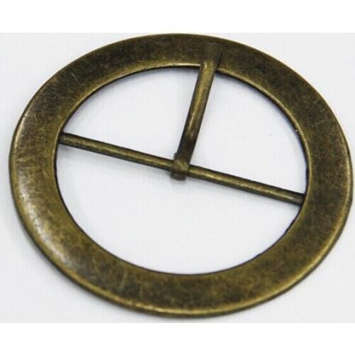 20pieces Antique Bronze Round Metal Belt Buckle For Bags Clothes Belt Sewing Hooks Clips Sewing Supplies K10