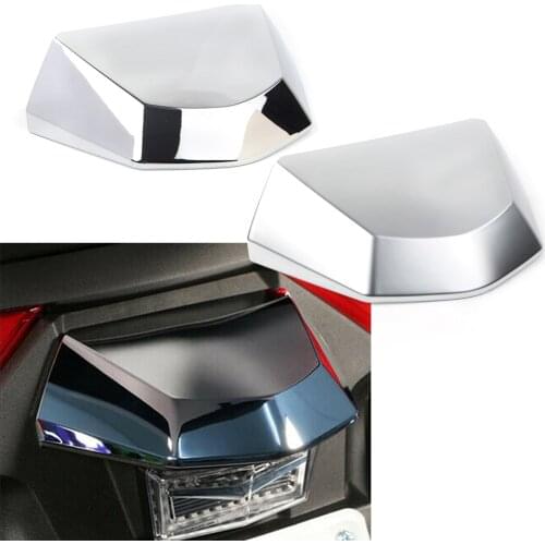 GoldWing GL1800 Chrome Motorcycle License Plate Light Lid Cover Decorated For Honda GL 1800 Gold Wing Tour 2018 2019 2020 2021