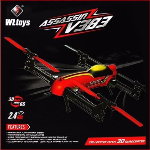 69 X51 X14 CM 100% Original WLtoys V383 profession drone 500 Electric 3D 6CH RC Quadcopter With Brushless Motor Stunt Drone