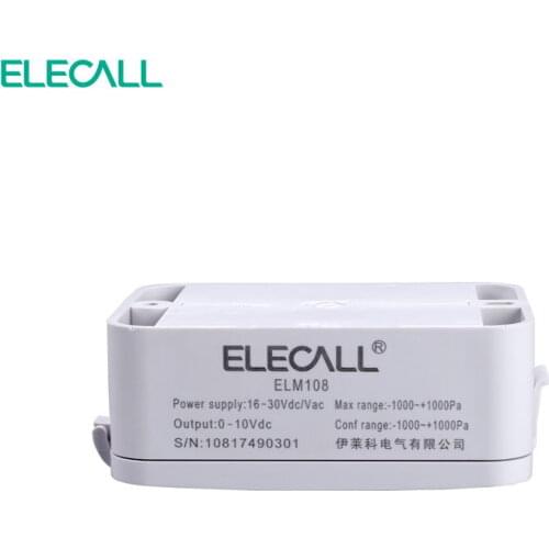 ELECALL ELM108 micro differential pressure transmitter Air pressure transmitter pressure sensor 0-5000pa 0-5V 0-10V