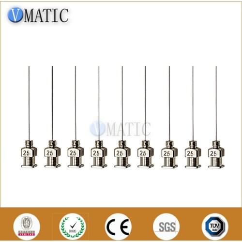 High Quality 12Pcs 1 Inch Tip Length 25G Blunt Stainless Steel Dispensing Syringe Needle Tip