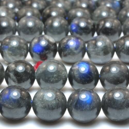 Natural Labradorite Smooth Round Loose Beads Wholesale Gemstone Semi Precious Stone Bracelet Necklace Diy Jewelry Making Design
