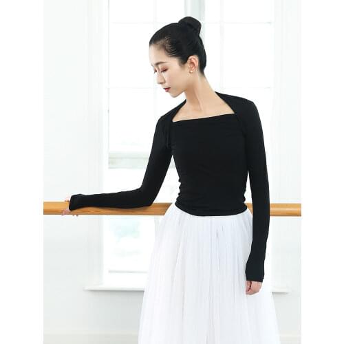 Autumn and Winter Dancing Dress Warm Top Women Adult Body Gym Ballet Outfit Modal Exercise Clothing Long Sleeve Woman