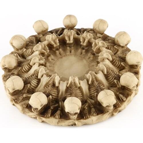 Resin ashtray skull personality gift home decoration resin skull