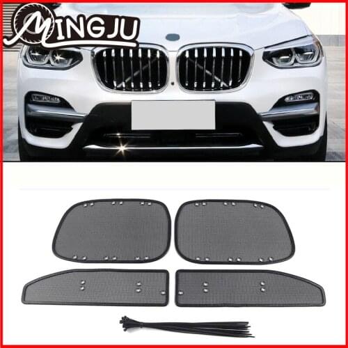 Front grille modified water tank protection net engine protection insect net Car Accessories For BMW X3 G01 2018 2019 2020 2021