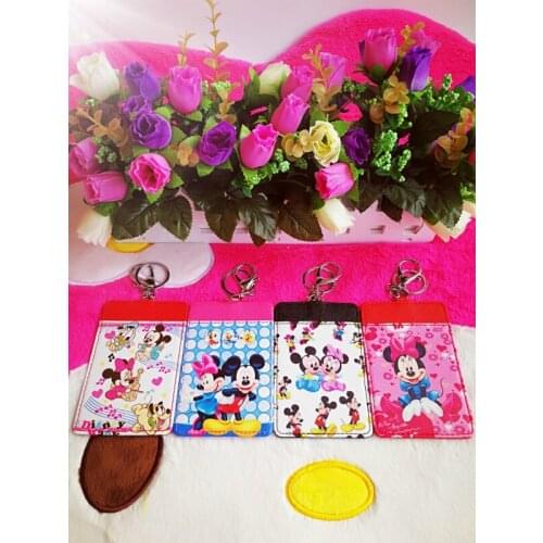 Disney Mickey Minnie Style Cartoon Plush Purse dolls Plush Stuffed Card Coin Purse Cute Animal bags Holder Cash Gifts NEW