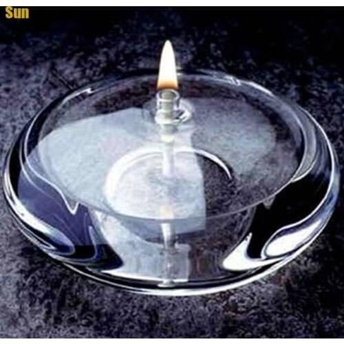 Transparent Creative Glass Candle Holder Decoration Modern Home Desktop Smokeless Butter Lamp Candles Home Decoration