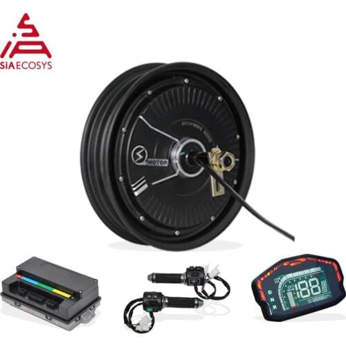 SiAECOSYS QSMOTOR 10x2.15inch 2000W 48V 35kph Hub Motor with EM50SP controller and kits for low speed high torque Electric Scoot