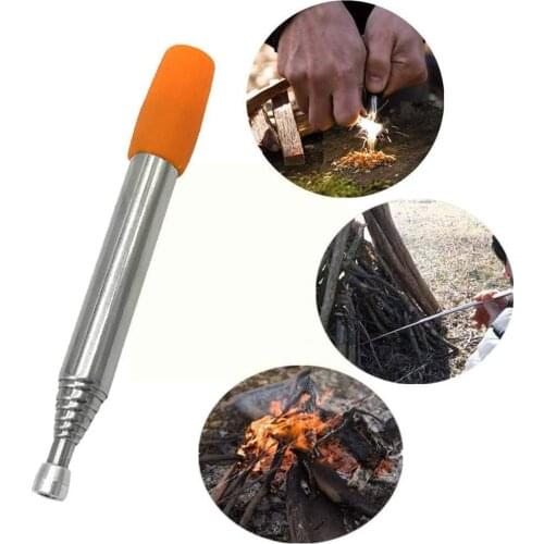 Eight Sections Barbecue Blow Fire Tube Mouth Blowpipe Garden Camping Equipment Stick Tool Outdoor Tools For Beach Fire Blow M3S0