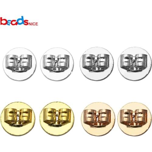Beadsnice New Arrival 925 Sterling Silver Earring Back Stoppers Earnuts Earring Plugs for Jewelry Making ID35041