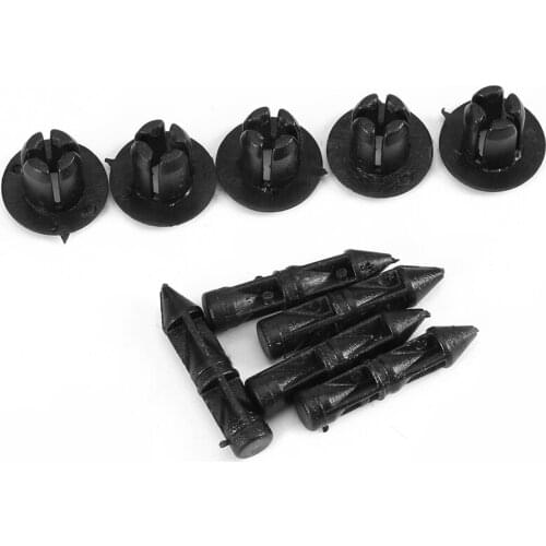 100Pcs 6mm Car-styling plastic Auto Fastener Rivet Clips Door Trim Clip for Honda for Yamaha Suzuki Auto Accessories