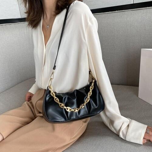 Hand Bags For Women Trend Small PU Leather Crossbody Bags Womens Desinger Luxury Branded Chain Shoulder Handbags Winter