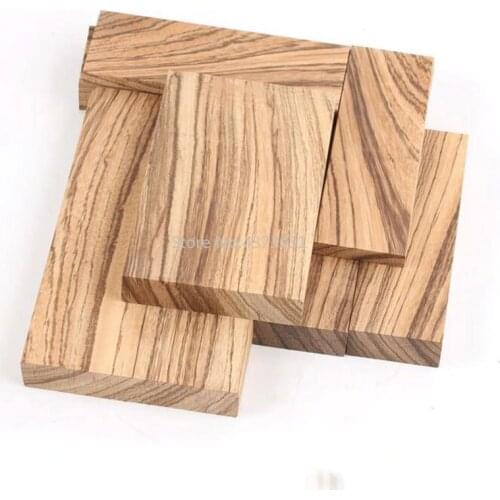 120x40x10mm DIY knife handle material Zebra wood (Microberlinia brazzavillensis) Spoon Making materials