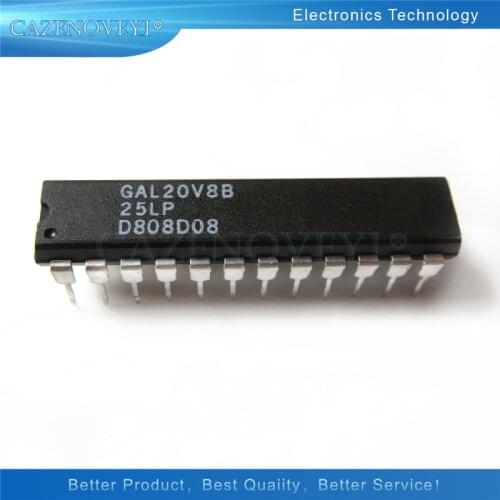 5pcs/lot GAL20V8B-25LP GAL20V8B-15LP GAL20V8 DIP-24 In Stock