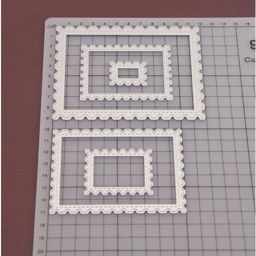 5Pcs/lot Wavy Lace Square Metal Cutting Dies Stencil for Diy Handmade Crafts Scrapbook Embossed Paper Card Album Template