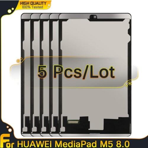 5Pcs For Huawei Mediapad M5 Lite 8 2019 JDN2-W09 JDN2-AL00 JDN2-L09 LCD Display Touch Panel Digitizer Assembly Replacement Parts
