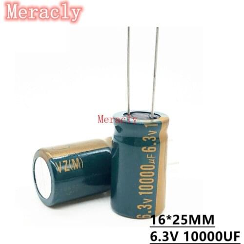 5pcs 6.3V 10000UF Wholesale aluminum electrolytic capacitors 20% high frequency and low resistance, good quality